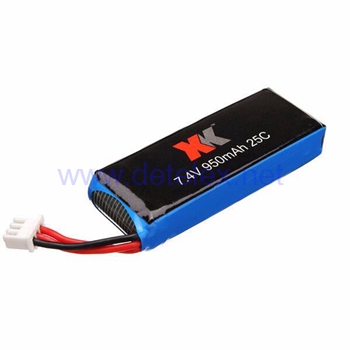 XK-X251 whirlwind drone spare parts battery 7.4V 950mAh - Click Image to Close